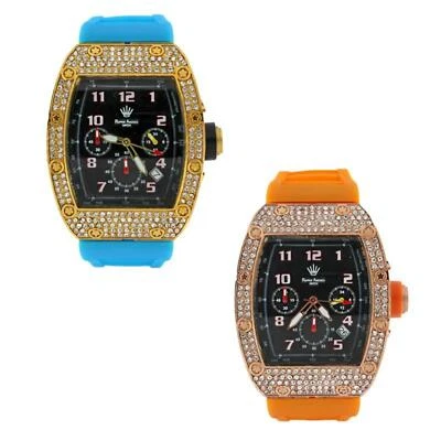 Orologio Uomo Cronografo F10ROMA MEDELLIN in Acciaio e Gomma con Pietre Foto 1 de 2