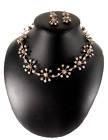Vintage Laura Cardillo 14"-19" Necklace & Earrings Delicate Victorian Style OOAK