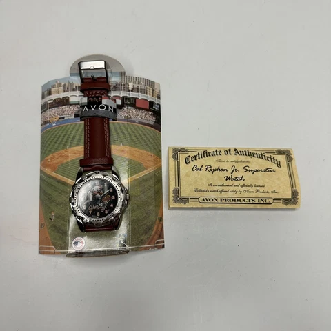 Avon Cal Ripken Jr Superstar Watch Leather Wrist Strap New Authenticated Cover