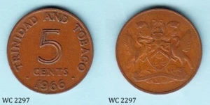 Trinidad and Tobago 5 Cents 1966 (Elizabeth II) Coin - Picture 1 of 1