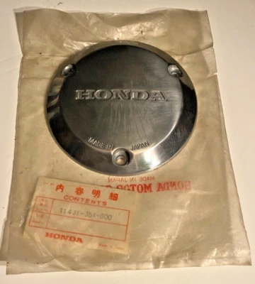Cubierta de alternador Honda 74' CB200B 75-76' CB200T 74' CL200 11431-354-000 NUEVO DE LOTE ORIGINAL Foto 1 de 4