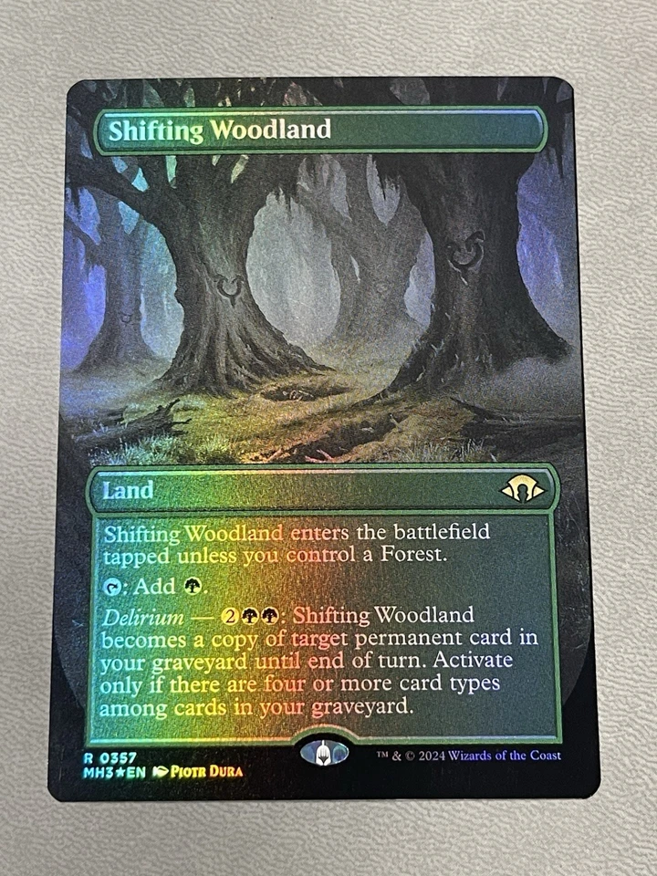 Shifting Woodland (Borderless) MTG Modern Horizons 3 Foil NM - Image 1 of 2