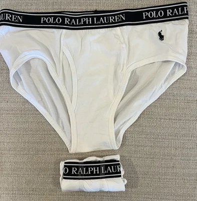 "Calzoncillos blancos elásticos Polo Ralph Lauren grandes y altos 1X 42-44"" 2 pares" Foto 1 de 4