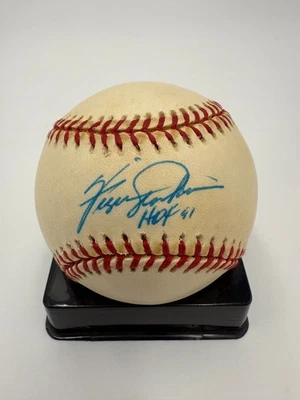 FERGIE JENKINS SIGNED OFFICIAL RAWLINGS MLB NATIONAL LEAGUE BASEBALL HOF 91-JSA - Image 1 of 4