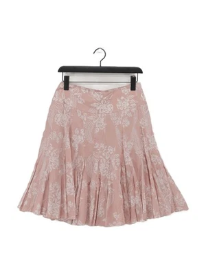 Coast Women's Midi Skirt UK 10 Pink Floral Silk with Cotton, Other Midi A-Line - Image 1 of 4