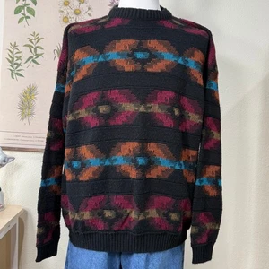 Vintage 80er 90er Azteken Pullover Pulli Southwestern Western Retro Opa XXL - Bild 1 von 5