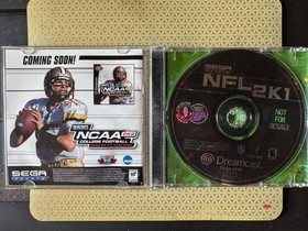 SEGA NFL 2K1 (Sega Dreamcast, 2000) Sports/Football E NTSC-U/C CIB Tested!
