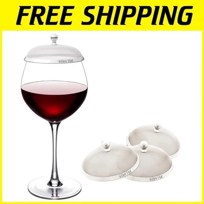 Tapas para bebidas de acero inoxidable - Protegen cócteles y tazas de café Foto 1 de 4