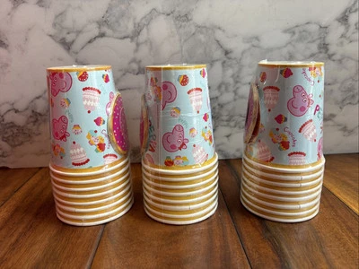 Juego de 3 tazas de fiesta Peppa Pig cumpleaños para niños frío caliente 9 fl oz nuevas Foto 1 de 4