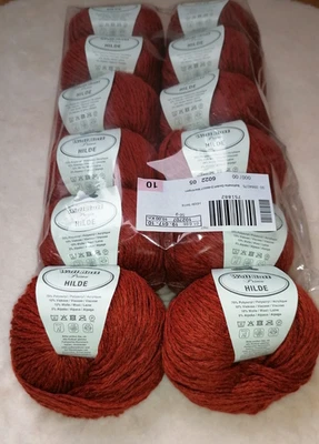 Woll Butt Hilde 12 x 50g braun Pullover Menge Poly Wolle Viskose Alpaka - Bild 1 von 4