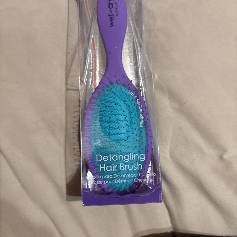 Escova de Cabelo Desembaraçadora CALA Wet N Dry - Roxa e Azul-petróleo *FRETE GRÁTIS* - Imagem 1 de 2
