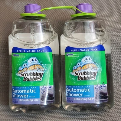 2 Scrubbing Bubbles Automatic Shower Cleaner Refills 34 Oz Refreshing Spa - Image 1 of 4