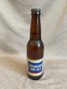Vintage Brown Glass Standard Dry Ale Beer Bottle With Vanity Cap - Picture 1 of 3