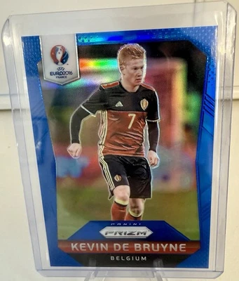 2016 Panini Prizm UEFA Euro Kevin De Bruyne Blue Prizm #26/249 Rookie Mint Rare! - Image 1 of 2