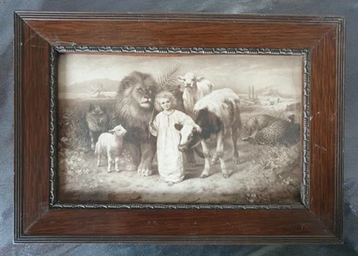 William Strutt - Friede - Lithografie Franz Hanfstengel München um 1900 - Bild 1 von 4