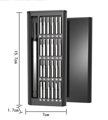 Magnetic Precision Screwdriver Set, 25 in 1 with 24 Piece Mini Pocket Screwdrive - Image 1 of 4