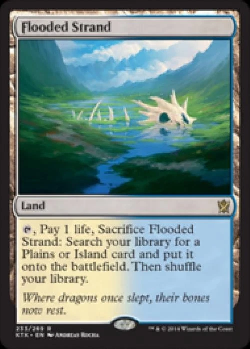Flooded Strand -Foil Light Play MTG Khans of Tarkir - Image 1 of 1
