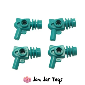 LEGO Ray Guns Weapons 4x NEW Dark Turquoise Rounded Heat Diffuser Sci-Fi W42 - Picture 1 of 2