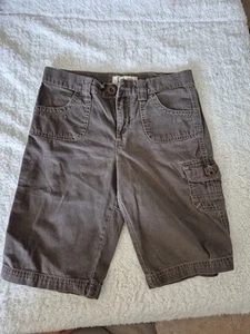 Girl's 12 Reg.  l.e.i. Chelsea Bermuda Shorts Lowrise  Violet Adj. Waist Stretch - Picture 1 of 2
