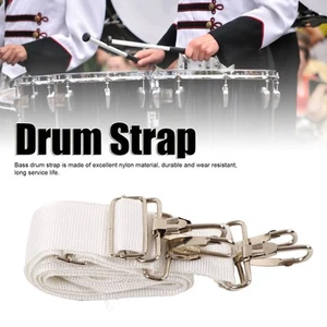 Bass Drum Strap Soft Nylon Elastic Adjustable Ergonomic Comfortable Double S GF0 - Picture 1 of 23