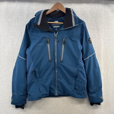 Obermeyer Charger Ski Snow Jacket Small Blue Full Zip Hooded Recco Fusion Series - Image 1 of 4