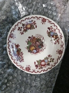 MASONS PATENTIRONSTONE FRUIT BASKET ENGLAND SAUCER - Picture 1 of 3