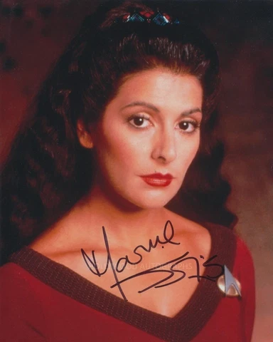 MARINA SIRTIS - Star Trek GENUINE SIGNED AUTOGRAPH Cover