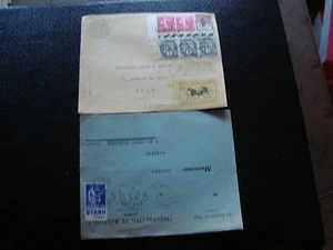 FRANCE - 2 devant d enveloppe 1938 (cy55) french  - Picture 1 of 1