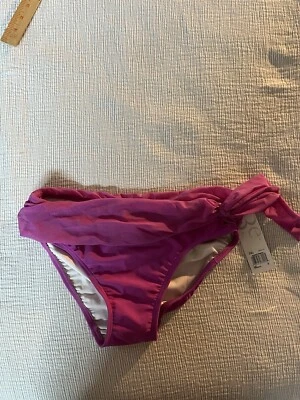 Cueca de natação nova com etiquetas Be Creative com detalhe dobrável de faixa, tamanho 8, magenta - Imagem 1 de 2