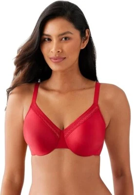 WACOAL 34G #855213 PERFECT PRIMER FULL FIGURE UNDERWIRE BRA, RED, NWT $70 - Image 1 of 4