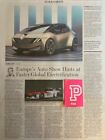 BMW EV RIDER & PORSCHE MISSION R AUTO SHOW THE WALL STREET JOURNAL ARTICLE WSJ,