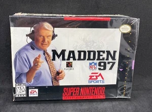SUPER NINTENDO Madden 97 1997 NEW SEALED John Madden 97 (SNES 1996) PAL NFL NBA - Picture 1 of 9