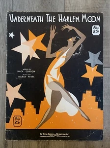 Underneath The Harlem Moon 1932 Sheet Music Rag Gordon & Revel - Picture 1 of 11