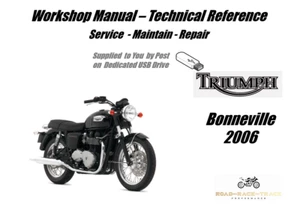 Triumph Bonneville Service Repair Workshop Manual USB 2006 - Picture 1 of 9