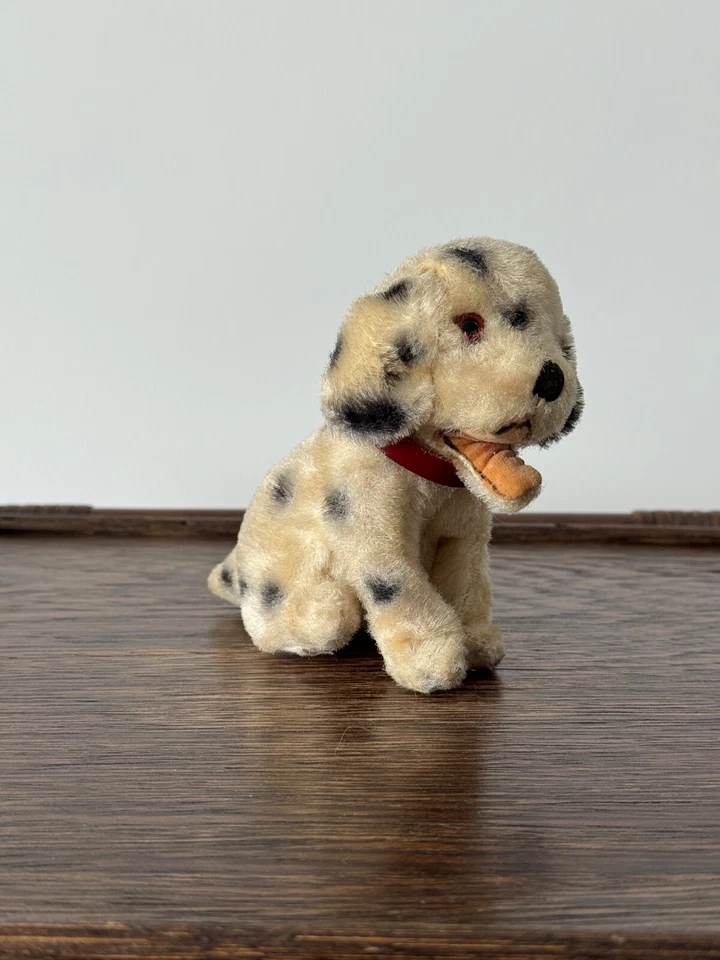 Vintage Made in Japan 1930s, 1940s Stuffed Animal Toy Dog Dalmatian Mohair Plush - Image 1 of 4