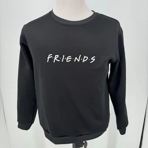Friends TV Show Matthew Perry Black Crew Pullover Sweatshirt YOUTH SIZE 3XL - Picture 1 of 24