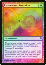 Pyromancer Ascension FOIL Zendikar HEAVILY PLD Red Rare MAGIC MTG CARD ABUGames