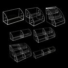 1 2 3 Tiers Acrylic Display Shelf with Dividers Cupcakes Dessert Figures Stand