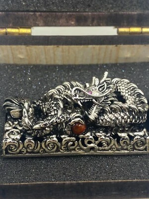 Custom Metal Dragon Keycaps + Gem - Sold out - Rare HTF🔥Brand New in Box!🔥 - Image 1 of 2