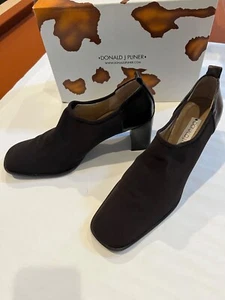 Donald Pliner Expresso Mesh Block Heel Shoes size 11 - Picture 1 of 6