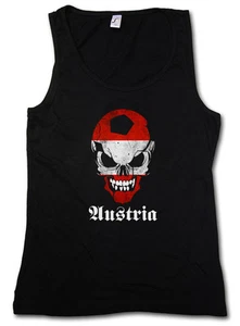 CLASSIC FOOTBALL SOCCER AUSTRIA SKULL TANK TOP GYM VEST - Hooligan Österreich - Bild 1 von 2