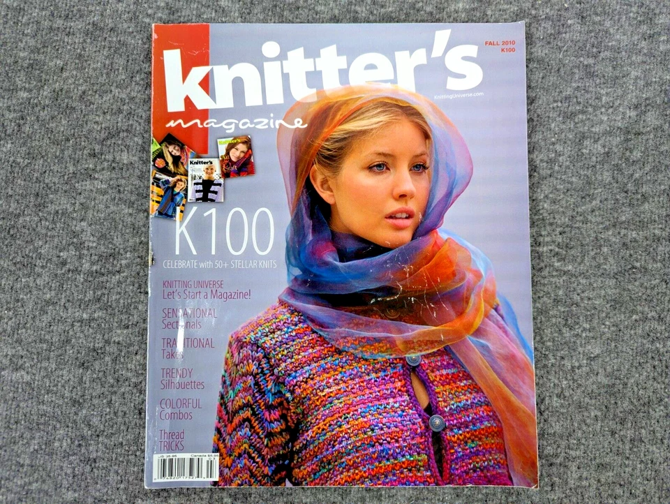 Knitter's Magazine K100 Fall 2010, Thread Tricks, Stellar Knits, Knitters School - Image 1 of 4