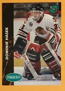 DOMINIK HASEK, 1991-1992 PARKHURST ROOKIE CARD IN EXCELLENT CONDITION 