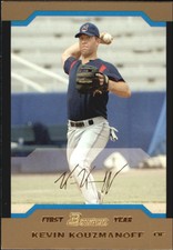 2004 Bowman Gold Cleveland Indians Baseball Card #183 Kevin Kouzmanoff FY