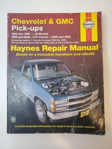 HAYNES Repair Manual Chevrolet & GMC Pickup Trucks 1988-98 All Models 4WD - Imagen 1 de 3