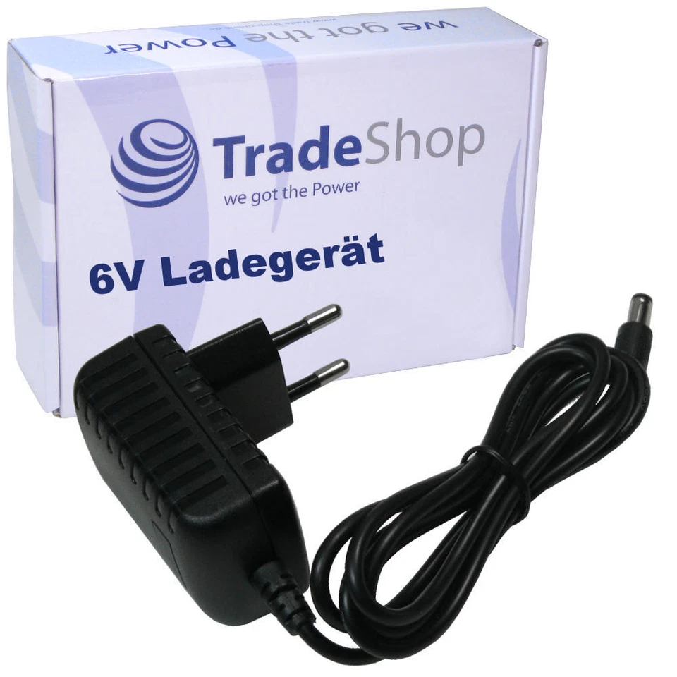 Trade-Shop 6V Ladekabel Netzteil Ladegerät für Boso Medicus Blutdruckmessgeräte
