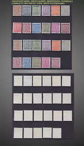 1945 SAJONIA SOVIÉTICA ZONA DOS NÚMEROS DIFERENTE MARCA DE AGUA USADA MI.126Xw-137Xw 126Y-1137Y - Imagen 1 de 1