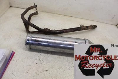 09 EX 250  NINJA 250R OEM EXHAUST PIPE MUFFLER SLIP ON CAN SILENCER PIPE B35D - Image 1 of 4