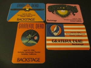 GRATEFUL DEAD BACKSTAGE PASS BERKELEY COMMUNITY THEATER CA APRIL 4/18-22/86-1986 - Picture 1 of 6