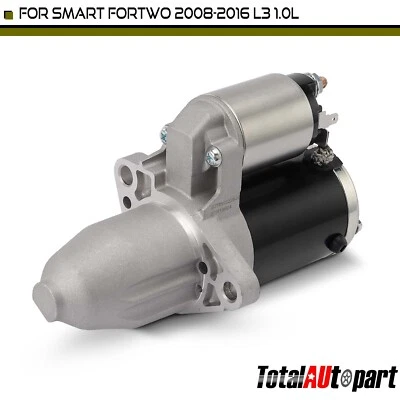 Motor de arranque para Smart Fortwo 2008 2009-2016 L3 1,0 L en sentido contrario a las agujas del reloj 8 dientes Foto 1 de 4